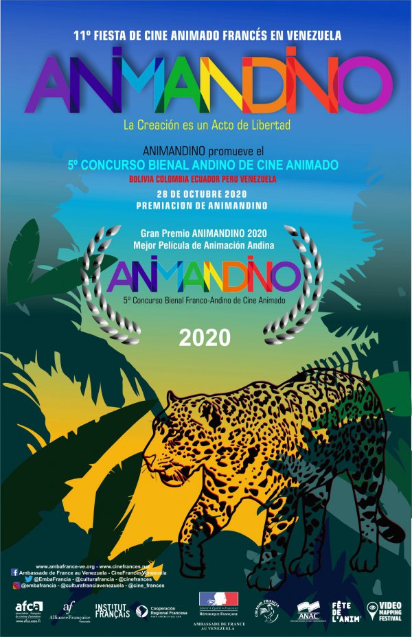 Palmarés del 5to concurso andino de cine animado ANIMANDINO 2020